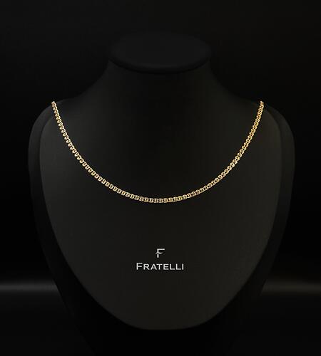 Цепь Fratelli Лав пустотелая диаметр 40 длина 55 см золото (7)