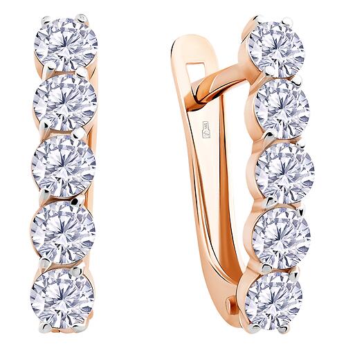 Серьги Fratelli Фианит 0001-26941 золото (5)