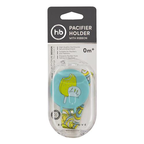 Держатель Happy Baby для пустышки Pacifier Holder With Ribbon Blue (4)