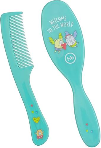 Набор щеток для волос Happy Baby Brush Comb Set Mint (4)