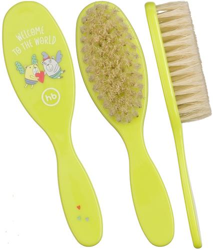 Набор щеток для волос Happy Baby Brush Сomb Set Lime (5)