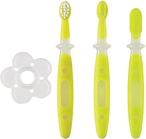 Набор зубных щеток Happy baby Tooth care x3 Lime (3)