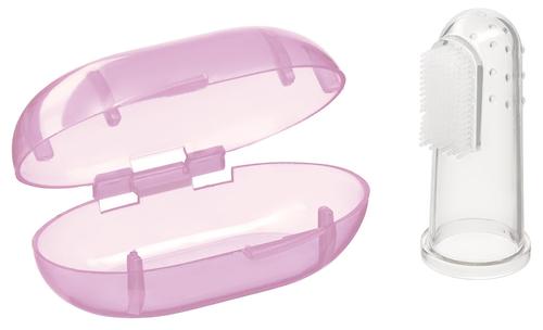 Зубная щетка на палец Happy baby Silicone Finger Toothbrush Lavender (3)