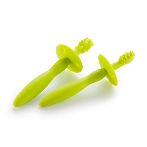 Набор Happy Baby силиконовых зубных щеток Tooth brushes Зеленый 2 шт/уп (5)