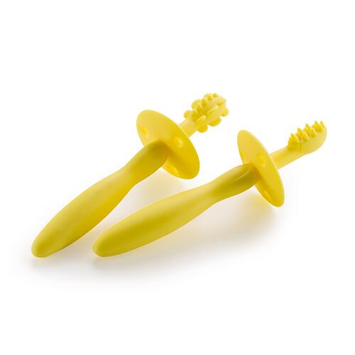 Набор Happy Baby силиконовых зубных щеток Tooth brushes Желтый 2 шт/уп (4)
