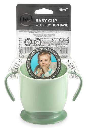 Кружка Happy Baby на присоске Baby Cup With Suction Base 15022 Olive (4)