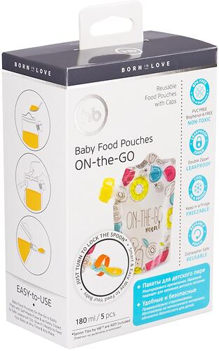 Пакеты многоразовые Happy Baby для хранения детского питания (6)