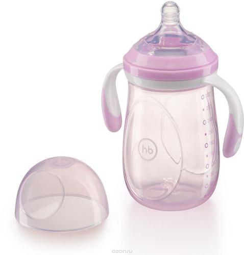 Бутылочка Happy Baby антиколиковая Baby Bottle 300 мл Фиолетовая (6)