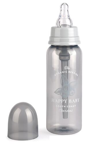 Бутылочка Happy Baby Baby антиколиковая с силиконовой соской 250 мл 10015 Aqua (6)