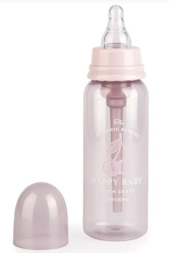 Бутылочка Happy Baby Baby антиколиковая с силиконовой соской 250 мл 10015 Lilac (6)