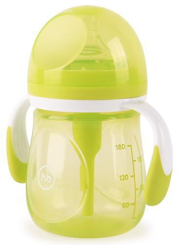 Бутылочка Happy Baby Anti-Colic Baby Bottle антиколиковая с ручками и силиконовой соской 180 мл Lime (5)
