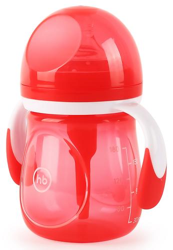 Бутылочка Happy Baby Anti-Colic Baby Bottle антиколиковая с ручками и силиконовой соской 180 мл Ruby (6)