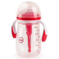 Бутылочка Happy Baby антиколиковая с ручками и силиконовой соской 300 мл 10020 Ruby