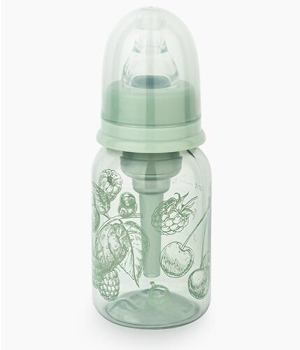 Бутылочка Happy Baby антиколиковая с силиконовой соской медлен. поток 120 мл Olive (5)