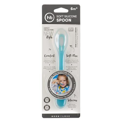 Силиконовая ложка Happy Baby Soft Silicone Spoon Blue (5)