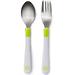 Набор столовых приборов Happy Baby Spoon and Fork Baby Cutlery Set Lime (1)