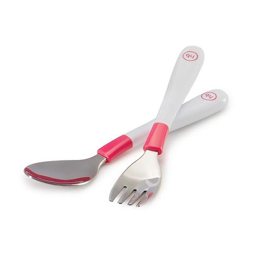 Набор столовых приборов Happy Baby Spoon and Fork Baby Cutlery Set Red (5)