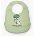 Нагрудник Happy Baby силиконовый Soft Silicone Bib Green (1)