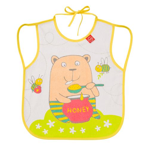 Фартук Happy Baby нагрудный Baby bib with hangers Желтый bear (3)