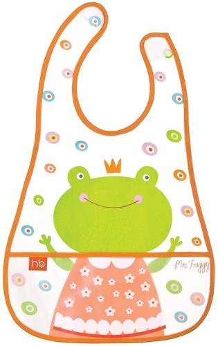 Слюнявчик на липучке Happy Baby Children’s bib Mrs Frogg (1)