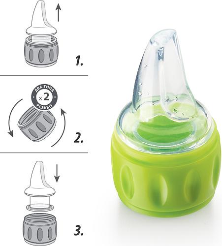 Соска-поильник для бутылок Happy Baby Silicone Spout For Bottles силиконовая (10)