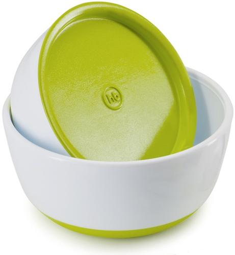 Набор тарелок Happy Baby с крышкой Bowl Set With Airproof Lid Lime (5)
