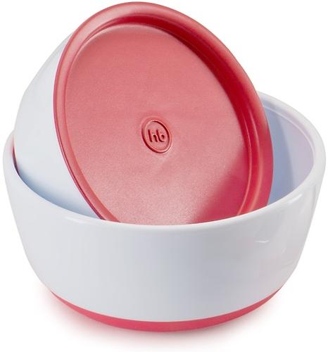 Набор тарелок Happy Baby с крышкой Bowl Set With Airproof Lid Red (5)