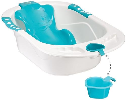 Ванна Happy baby с анатомической горкой Bath comfort Blue (3)
