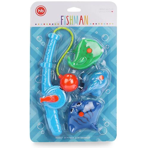 Набор игрушек Happy Baby для ванной FISHMAN Blue (8)