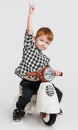 Мотоцикл-каталка Happy Baby Moppy Beige (10)
