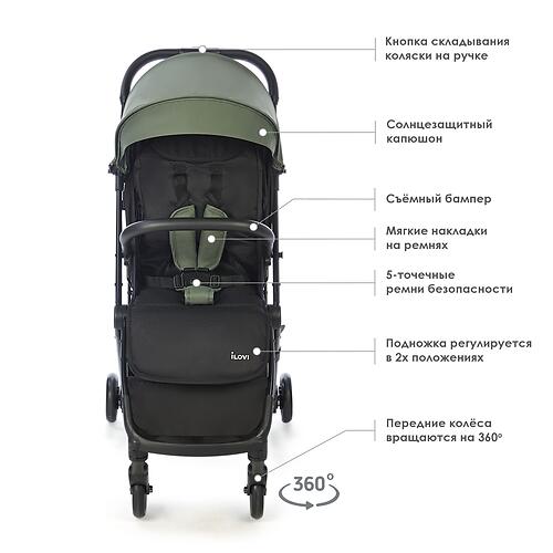 Коляска iLovi Folki Grey (8)