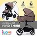 Коляска 2в1 iLovi Embri Brown (1)