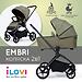 Outlet! Коляска 2в1 iLovi Embri Green (Мг) (1)