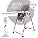 Стульчик для кормления iLovi Light с колесами Dark Gray (1)