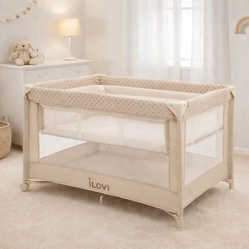 Манеж iLovi Nido Plus Beige (11)