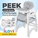 Outlet! Стульчик для кормления iLovi Peek Grey (Алм) (1)