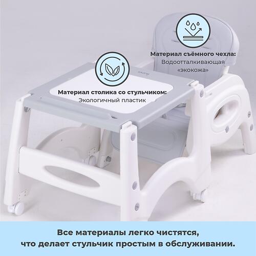 Outlet! Стульчик для кормления iLovi Peek Grey (Алм) (16)
