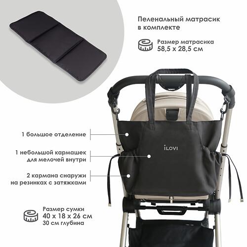 Сумка для мамы iLovi Mommy Bag Bloom (5)