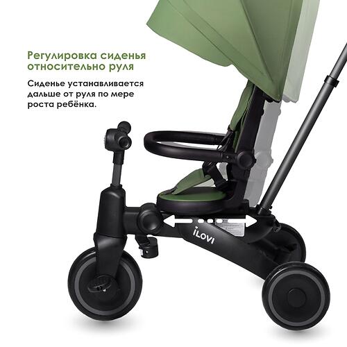 Велосипед 4 в 1 iLovi Milo Green (10)