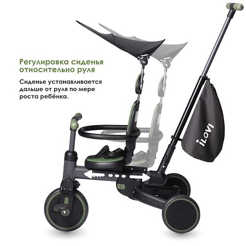 Велосипед 3 в 1 iLovi Sprint Green (10)