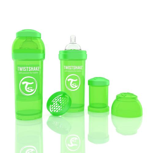 Антиколиковая бутылочка Twistshake 260 мл Зеленая (5)