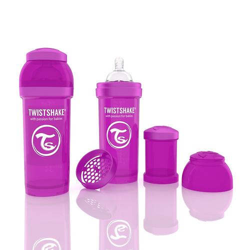 Антиколиковая бутылочка Twistshake 260 мл Фиолетовая (4)