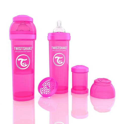 Антиколиковая бутылочка Twistshake 330 мл Розовая (4)