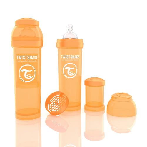 Антиколиковая бутылочка Twistshake 330 мл Оранжевая (2)