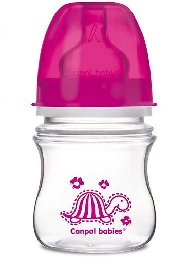 Антиколиковая бутылочка Canpol с широким горлышком EasyStart Цветные зверушки 120 мл 3м+ в ассортименте (8)