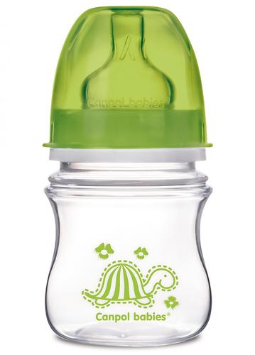 Антиколиковая бутылочка Canpol с широким горлышком EasyStart Цветные зверушки 120 мл 3м+ в ассортименте (9)