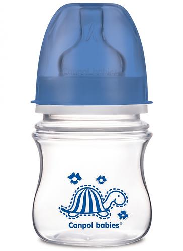 Антиколиковая бутылочка Canpol с широким горлышком EasyStart Цветные зверушки 120 мл 3м+ в ассортименте (7)