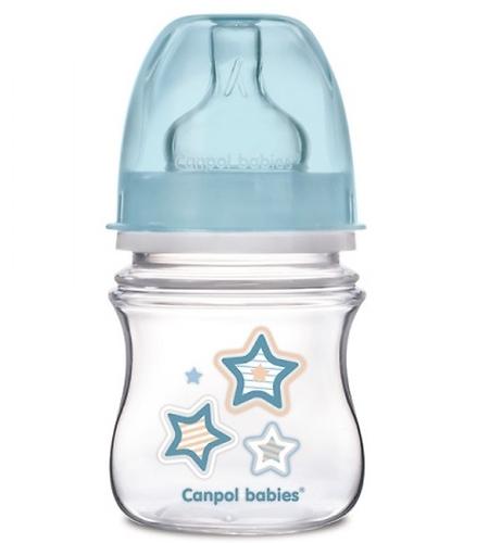 Бутылочка Canpol с широким горлышком антиколиковая EasyStart Newborn baby 120 мл 0м+ в ассортименте (5)