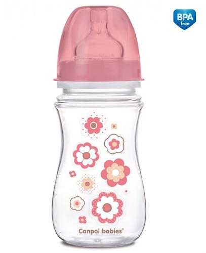 Бутылочка Canpol антиколиковая с широким горлышком EasyStart Newborn baby 240 мл 3м+ в ассортименте (5)