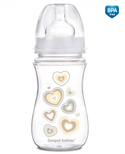 Бутылочка Canpol антиколиковая с широким горлышком EasyStart Newborn baby 240 мл 3м+ в ассортименте (6)